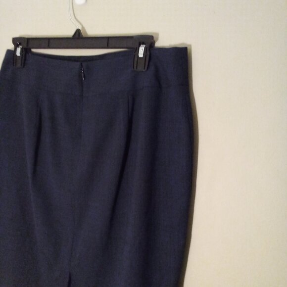 Banana Republic Skirt Women 8 Stretch Classic Career Back Zip Blue - Picture 14 of 14